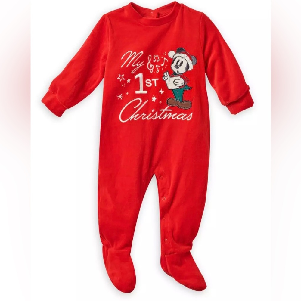 DISNEY Mickey Mouse ''My First Christmas'' Sleeper for Baby